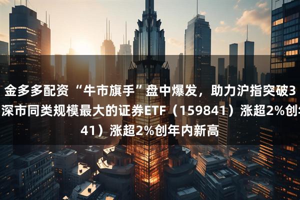 金多多配资 “牛市旗手”盘中爆发，助力沪指突破3600点！深市同类规模最大的证券ETF（159841）涨超2%创年内新高